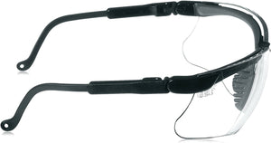 🤠👍 Howard Leight by Honeywell Impact Pro Sound Amplification Orejera electrónica (R-01902) con gafas de seguridad Sharp-Shooter, lente transparente (R-03570)