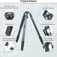 Cargar imagen en el visor de la galería, ARTCISE AS80C+EC2 Professional Camera Tripod Stand