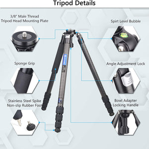 ARTCISE AS80C+EC2 Professional Camera Tripod Stand