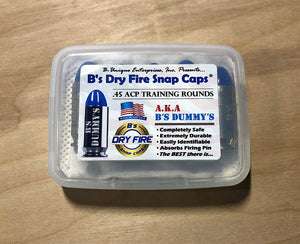 B's Dry Fire Snap Caps - Dummy .45 ACP Training Caps