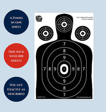 Load image into Gallery viewer, Dynamic Shooters Paper Shooting Targets - Made in USA Large Range Silhouette
