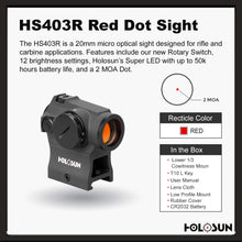Cargar imagen en el visor de la galería, 🤠👍Holosun HS403R Micro punto rojo