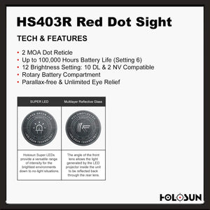 🤠👍Holosun HS403R Micro Red Dot