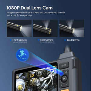 DUAL LENS ENDOSCOPE WITH SPLIT SCREEN